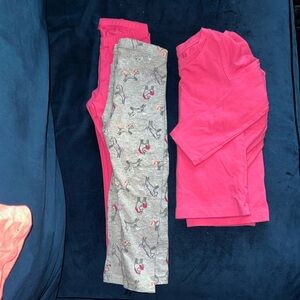 Leggings and shirt set- perfect for twins!